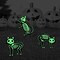 OuMuaMua; Outdoor Halloween Decorations Yard Signs - 5pcs Glow in the Dark Skeleton Black Cat Silhouette Lawn Signs with Stakes for Halloween Lawn Garden Front Yard Decorations Outside; Category:Outdoor Halloween Decorations; Image:3